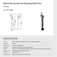 Load image into Gallery viewer, Upgrade your bathroom with this black freestanding handheld shower head & swivel spout tap. Made from solid brass, this offers durability and style. Ships fast across Australia.-Freestanding Shower Station-Ezymall AU
