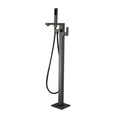 Load image into Gallery viewer, Buy Solid Brass Freestanding Handheld Shower Head & Swivel Spout Tap II in Gunmetal Grey. Shop now at Ezymall for quality bathroom fixtures in Australia!-Freestanding Shower Station-Ezymall AU
