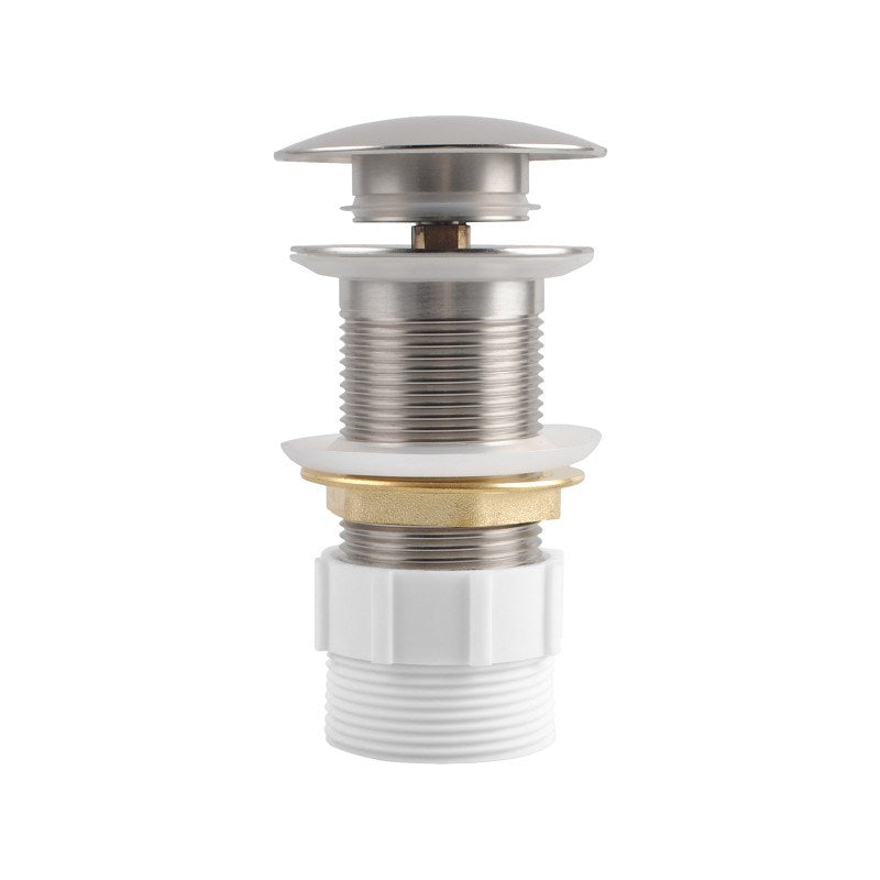 Upgrade your basin with our Solid Brass Mushroom Pop Up Waste in Chrome Silver. Designed without overflow and fits 32/40mm outlets. Durable, stylish, and easy to install. Perfect for any modern bathroom. Shop now!-Sink Waste-Ezymall AU