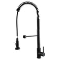 Load image into Gallery viewer, Black commercial-Style Pull-Out 2 Water Flow Kitchen Mixer with pull-out spray head extended
