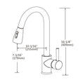 Load image into Gallery viewer, Get a Solid Brass Pull Out Kitchen Mixer in Chrome Silver with 2 Water Flow Patterns. Durable, stylish, and easy to use. Perfect for modern kitchens. Buy now!-Kitchen Mixer-Ezymall AU
