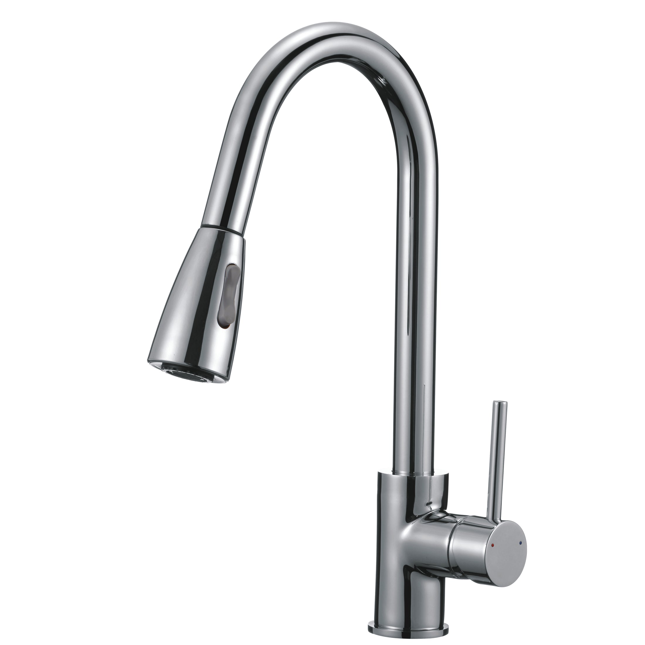 Get a Solid Brass Pull Out Kitchen Mixer in Chrome Silver with 2 Water Flow Patterns. Durable, stylish, and easy to use. Perfect for modern kitchens. Buy now!-Kitchen Mixer-Ezymall AU