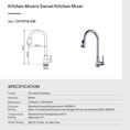 Load image into Gallery viewer, Get our Solid Brass Pull Out 2 Water Flow Patterns Vintage Kitchen Mixer in Black. Stylish, versatile, and durable. Upgrade your kitchen today!-Kitchen Mixer-Ezymall AU
