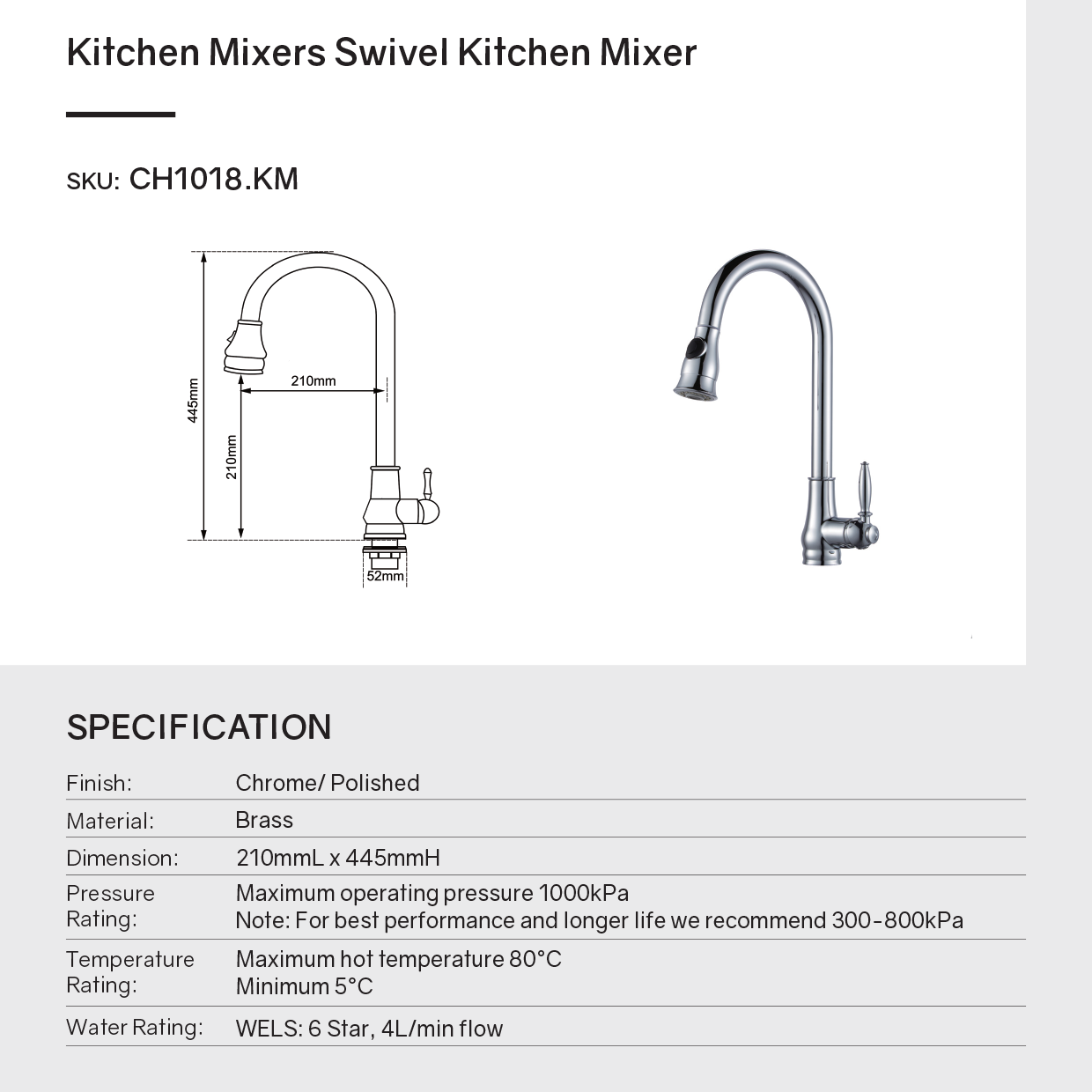 Get our Solid Brass Pull Out 2 Water Flow Patterns Vintage Kitchen Mixer in Black. Stylish, versatile, and durable. Upgrade your kitchen today!-Kitchen Mixer-Ezymall AU