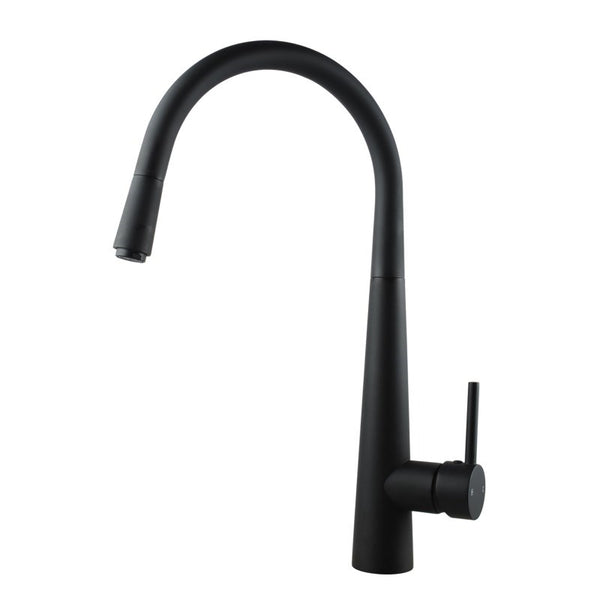 Modernize your kitchen with the Solid Brass Pull Out Kitchen Mixer in Black. Sleek design meets robust functionality. Buy today!-Kitchen Mixer-Ezymall AU