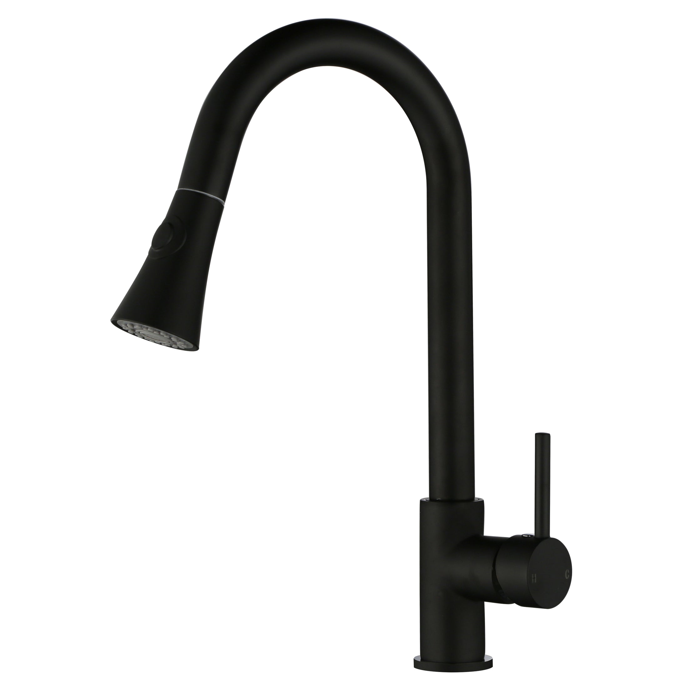 Upgrade your kitchen with our Solid Brass Pull Out 2 Water Flow Patterns Kitchen Mixer in Black. Flexible, durable, and stylish. A must-have for modern kitchens!-Kitchen Mixer-Ezymall AU