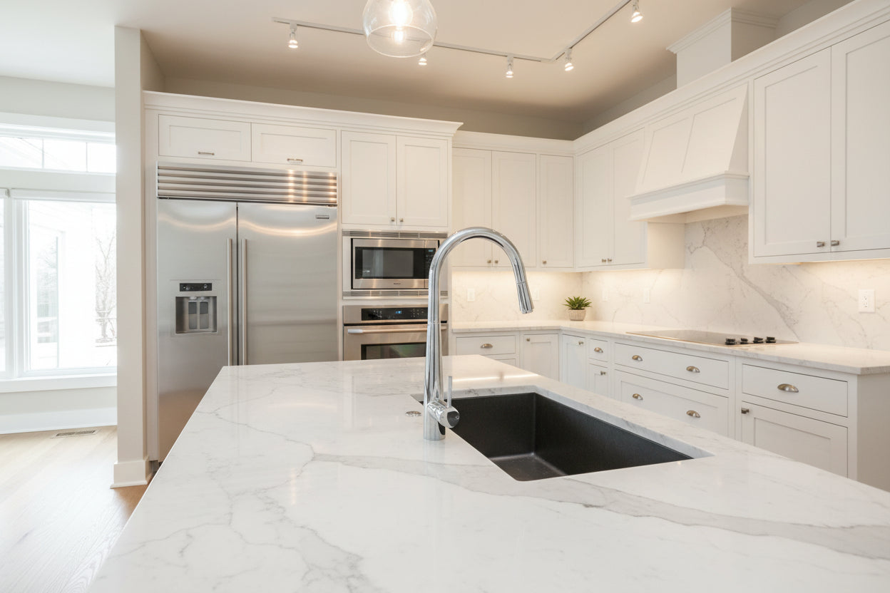 Upgrade your kitchen with the RUSHY Solid Brass Pull Out Kitchen Mixer in chrome silver. Durable and stylish design. Enhance your home today!-Kitchen Mixer-Ezymall AU