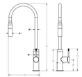 Load image into Gallery viewer, Solid brass pull-out kitchen mixer tap with 6 Star WELS rating, SEDAL ceramic cartridge and 15-year warranty. Watermark approved for Australian homes.-Kitchen Mixer-Ezymall AU
