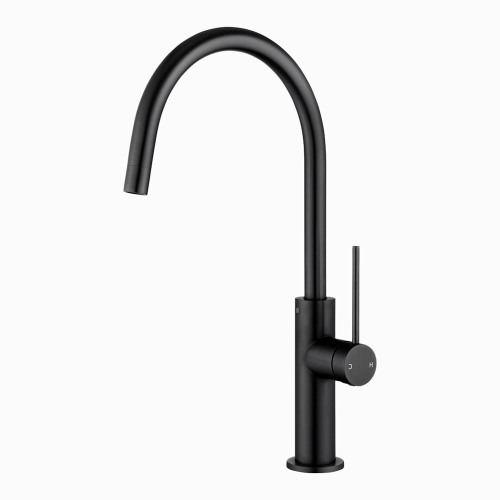 Water-efficient standard kitchen mixer with 360° swivel spout, 6 Star WELS rating, premium SEDAL cartridge, and 15-year warranty.-Kitchen Mixer-Ezymall AU