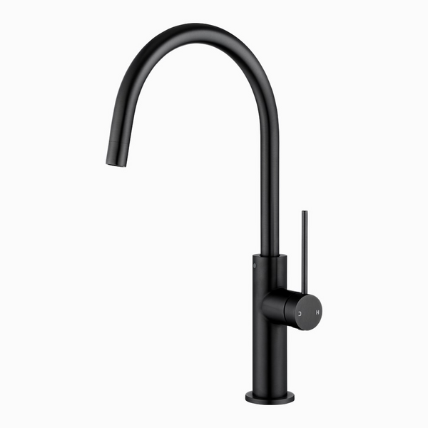 Water-efficient standard kitchen mixer with 360° swivel spout, 6 Star WELS rating, premium SEDAL cartridge, and 15-year warranty.-Kitchen Mixer-Ezymall AU