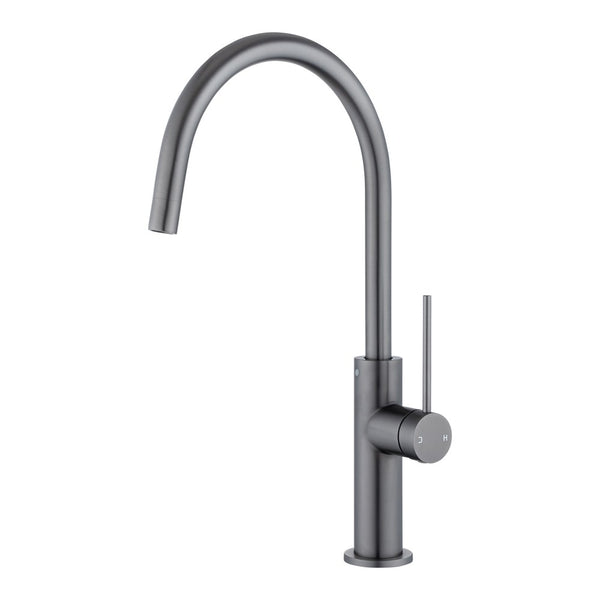 Water-efficient standard kitchen mixer with 360° swivel spout, 6 Star WELS rating, premium SEDAL cartridge, and 15-year warranty.-Kitchen Mixer-Ezymall AU
