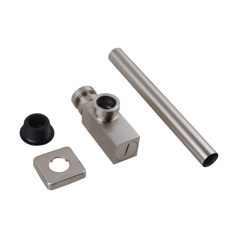Ensure efficient drainage with our Solid Brass Square Bottle Trap in Brushed Nickel Silver. Durable, stylish, and easy to install. Fast shipping across Australia.-Bottle Trap-Ezymall AU