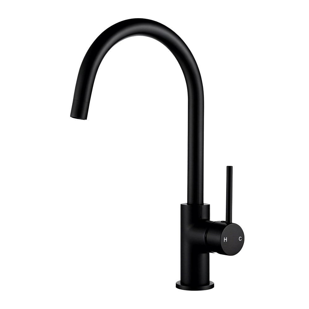 Enhance your kitchen with this Solid Brass Standard Kitchen Mixer in Black. Its sleek design and durable construction make it a perfect addition to any modern home. Shop now at Ezymall!-Kitchen Mixer-Ezymall AU