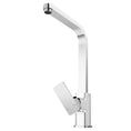 Load image into Gallery viewer, Upgrade your kitchen with our Solid Brass Standard Square Kitchen Mixer in chrome silver. High-quality solid brass construction ensures durability and a sleek finish.-Kitchen Mixer-Ezymall AU

