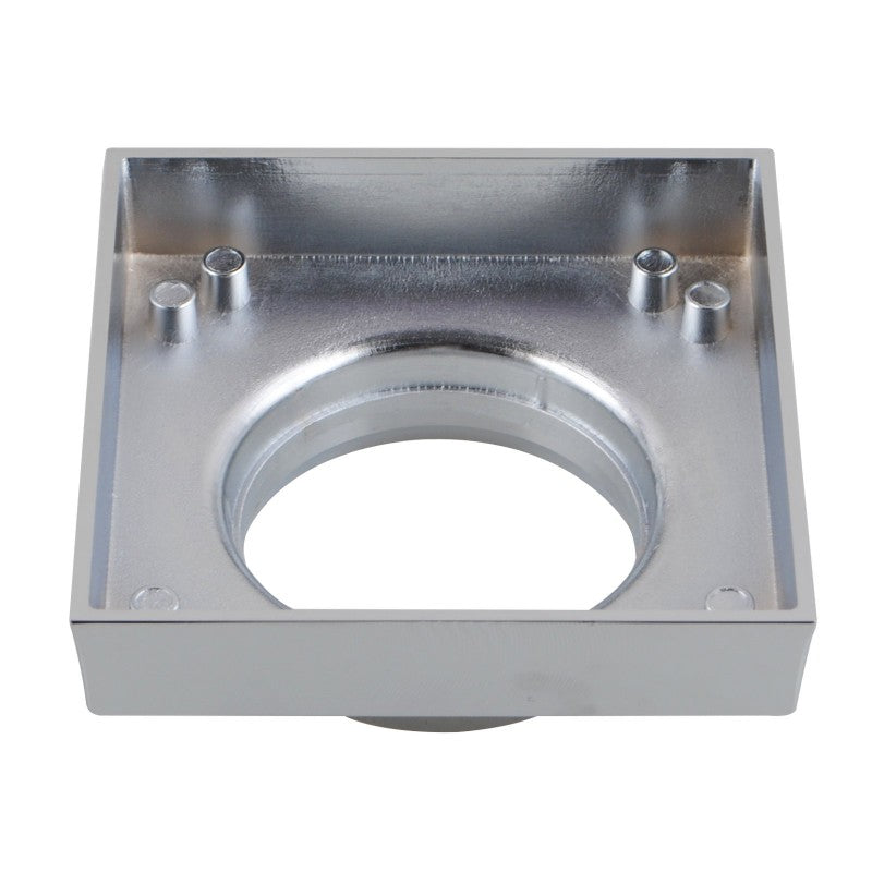 Install this Solid Brass Tile Insert Drain in your bathroom. Measuring 115x115mm with a 90mm outlet, this drain features a Chrome Silver finish. Enhance your bathroom with this stylish and functional drain!-Floor Waste-Ezymall AU