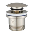 Load image into Gallery viewer, Universal chrome pop-up waste suitable for basin and bath use, featuring durable brass construction, removable grate, and overflow compatibility.-Sink Waste-Ezymall AU
