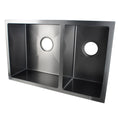 Load image into Gallery viewer, Upgrade your kitchen with this stainless steel 1 & 1/2 bowl kitchen sink in gunmetal grey. Stylish and functional for any modern home.-Kitchen Sink-Ezymall AU
