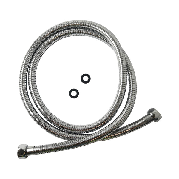 Get the Stainless Steel 1500mm Water Inlet/Outlet Shower Hose in Chrome Silver. Durable and flexible, this shower hose ensures a steady water flow. Perfect for upgrading your shower system. Shop now!-Shower Hose-Ezymall AU