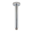 Load image into Gallery viewer, Enhance your shower with our 200mm round ceiling shower arm in brushed nickel silver. Made from stainless steel, it offers durability and a modern look.-Shower Arm-Ezymall AU
