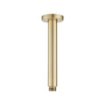 Load image into Gallery viewer, Enhance your shower with a 200mm stainless steel ceiling shower arm in light brushed brass gold. Durable, stylish, easy to install, and ideal for modern bathrooms.-Shower Arm-Ezymall AU
