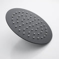 Load image into Gallery viewer, Experience a luxurious shower with the Stainless Steel 200mm Shower Head Round in Black. This shower head provides a wide and even spray for a relaxing shower experience. Shop now!-Hand Held Shower Head-Ezymall AU
