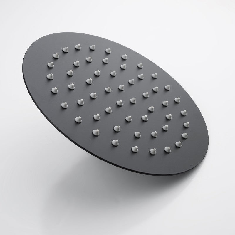 Experience a luxurious shower with the Stainless Steel 200mm Shower Head Round in Black. This shower head provides a wide and even spray for a relaxing shower experience. Shop now!-Hand Held Shower Head-Ezymall AU