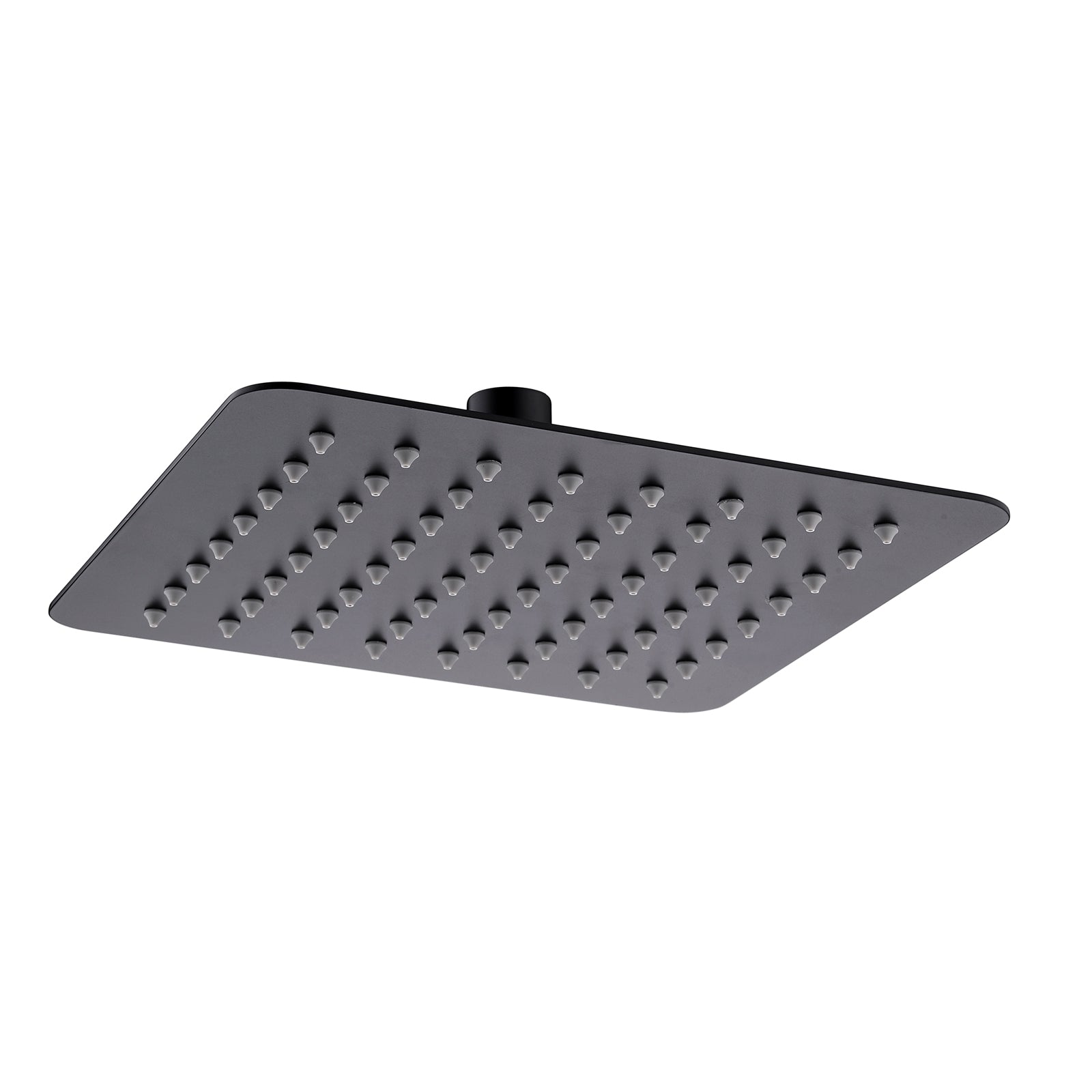 Experience luxury with our Stainless Steel 200mm Shower Head Square in Black. Modern design, rainfall effect. Elevate your shower experience today!-Shower Head-Ezymall AU