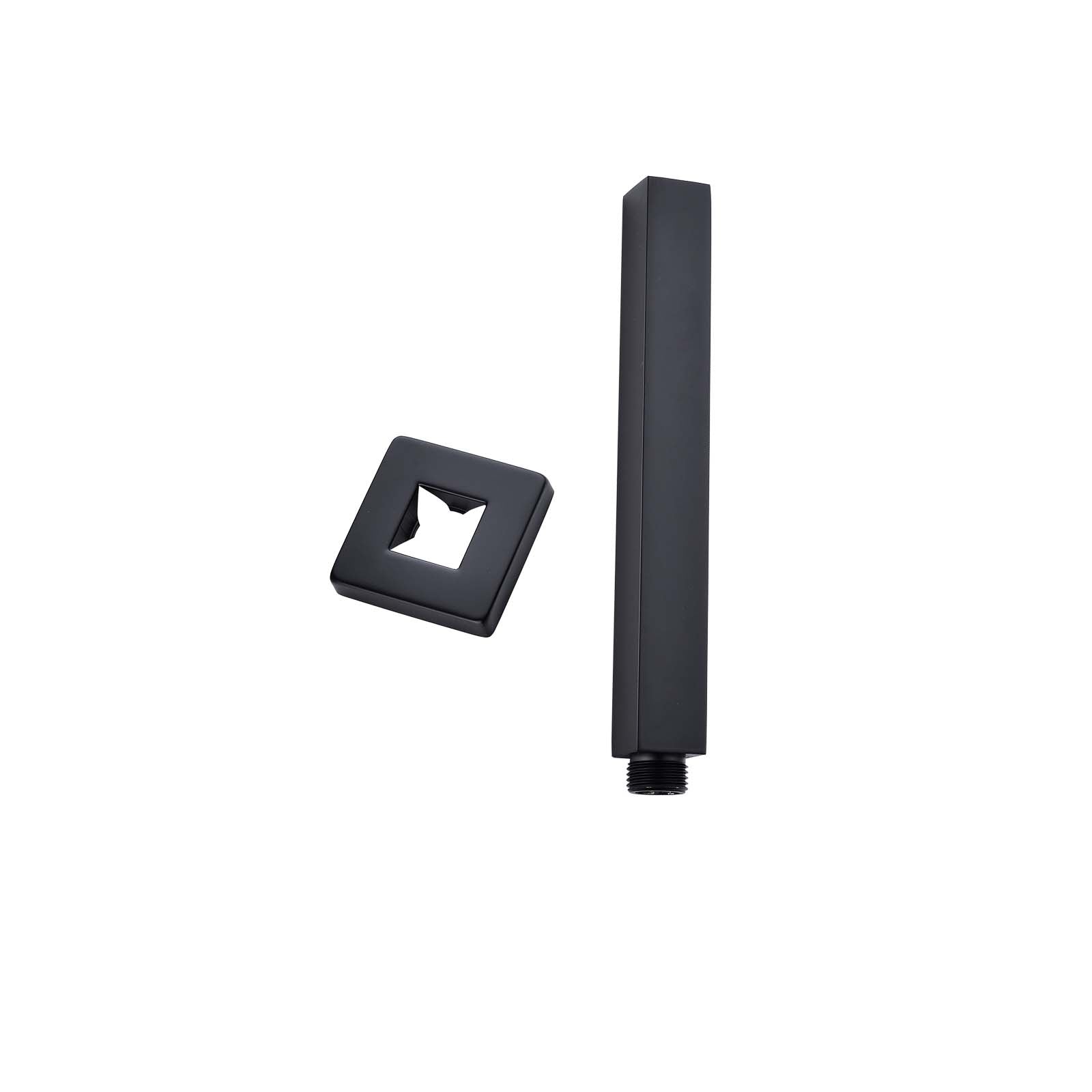 Upgrade your shower with our Stainless Steel 200mm Square Ceiling Shower Arm in Black. Durable, stylish, and easy to install. Perfect for modern bathrooms. Fast shipping Australia wide.-Shower Arm-Ezymall AU