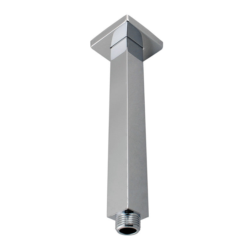 Enhance your shower experience with our Stainless Steel 200mm Square Ceiling Shower Arm in brushed nickel silver. This durable and stylish shower arm provides a modern look and reliable support.-Shower Arm-Ezymall AU