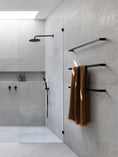 Load image into Gallery viewer, Upgrade your shower with our 250mm Stainless Steel Round Shower Head in Black. Enjoy a modern design and rainfall shower experience. Shop now at Ezymall Australia!-Hand Held Shower Head-Ezymall AU
