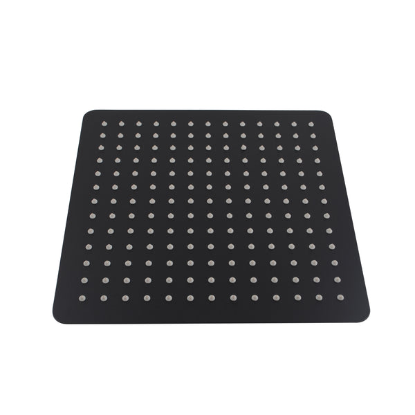 Experience a luxurious shower with our Stainless Steel 300mm Shower Head Square in Black. Modern design and rainfall effect. Shop now at Ezymall Australia!-Shower Head-Ezymall AU