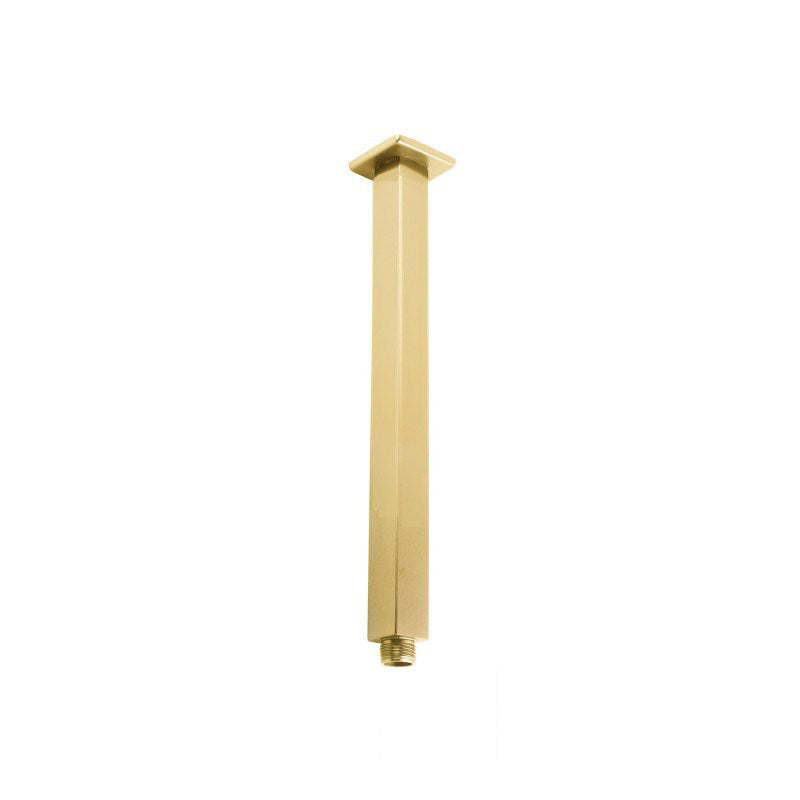 Add a touch of luxury with our Brushed Brass Gold Stainless Steel 300mm Square Ceiling Shower Arm. High-quality, stylish, and easy to install. Australia-wide shipping.-Shower Arm-Ezymall AU