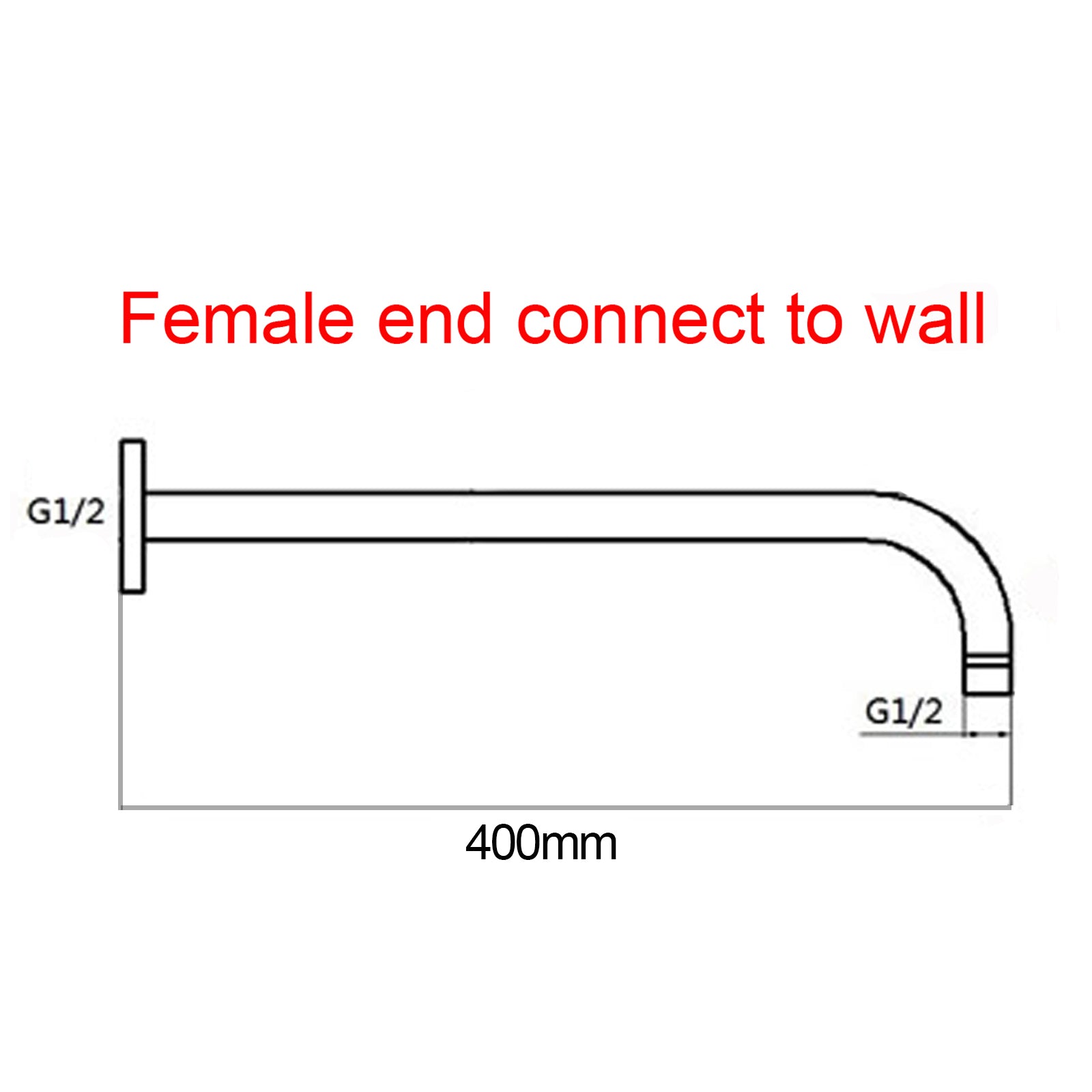 Upgrade your shower with the Stainless Steel 400mm Round Wall Shower Arm in brushed copper. Durable and stylish. Shop now at Ezymall Australia!-Shower Arm-Ezymall AU