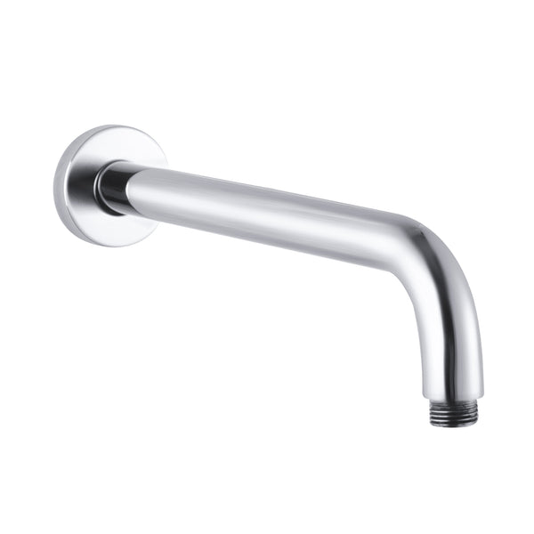 Upgrade your shower with the Stainless Steel 400mm Round Wall Shower Arm in Brushed Nickel Silver. Durable and stylish. Shop now at Ezymall Australia!-Shower Arm-Ezymall AU