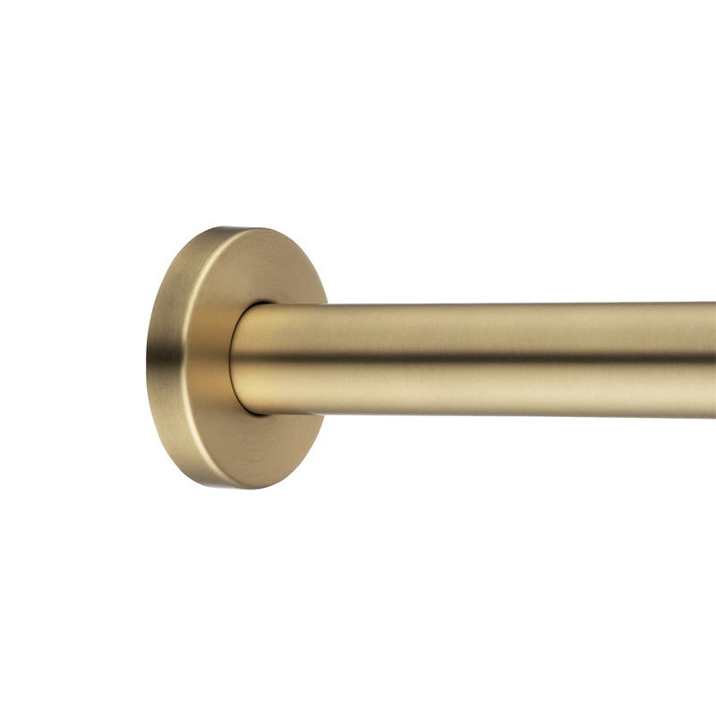 Upgrade your shower with the Stainless Steel 400mm Round Wall Shower Arm in Light Brushed Brass Gold. Durable and stylish. Shop now at Ezymall Australia!-Shower Arm-Ezymall AU