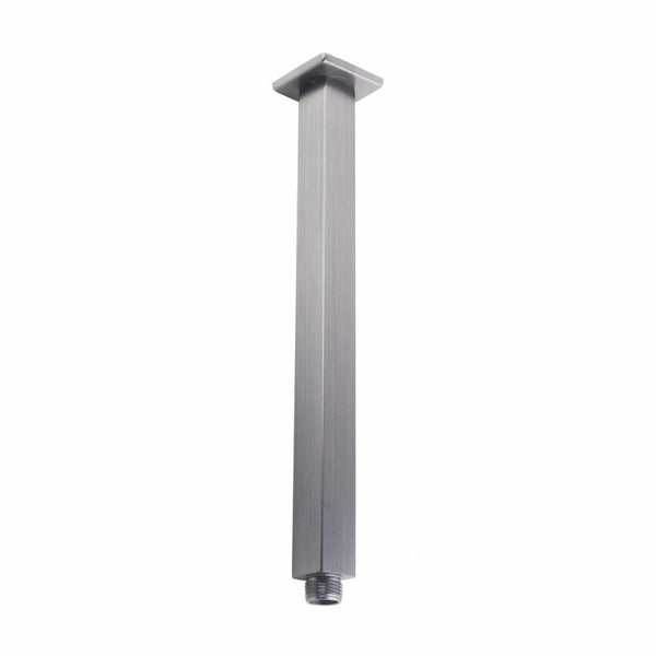 Upgrade your shower with our Stainless Steel 600mm Square Ceiling Shower Arm in Brushed Nickel Silver. Durable, stylish, and easy to install. Perfect for modern bathrooms. Fast shipping Australia wide.-Shower Arm-Ezymall AU
