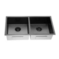 Load image into Gallery viewer, Upgrade your kitchen with our Stainless Steel 860x440x200mm Double Bowl Kitchen Sink in Gunmetal Grey. Shop now at Ezymall Australia!-Kitchen Sink-Ezymall AU
