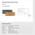 Load image into Gallery viewer, Premium 1160mm brushed brass PVD stainless steel double bowl kitchen sink with integrated drainboard, reversible installation and matching waste strainers.-Kitchen Sink-Ezymall AU

