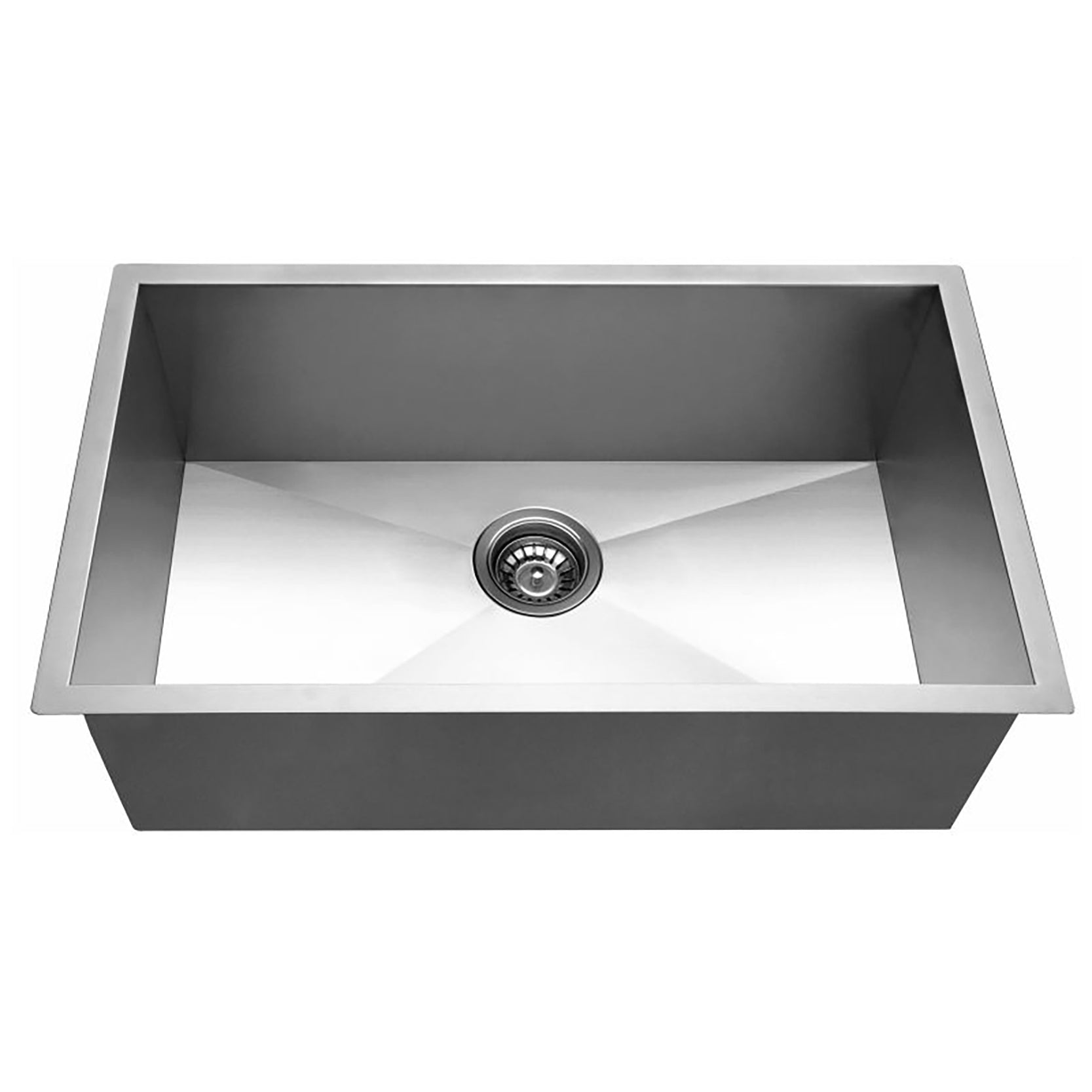 Premium 762mm handmade stainless steel single bowl kitchen sink with a deep 254mm bowl, 1.2mm thick 304 stainless steel and versatile installation options.-Kitchen Sink-Ezymall AU