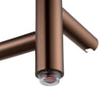 Load image into Gallery viewer, Alternate view of Brushed Copper stainless steel 4-bar round heated towel rail
