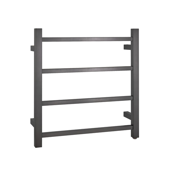 Keep towels warm and dry with our Gunmetal Grey Stainless Steel Heated Towel Rack. Featuring 4 square bars, it adds style and functionality to your bathroom. Shop now!-Heated Towel Rail-Ezymall AU