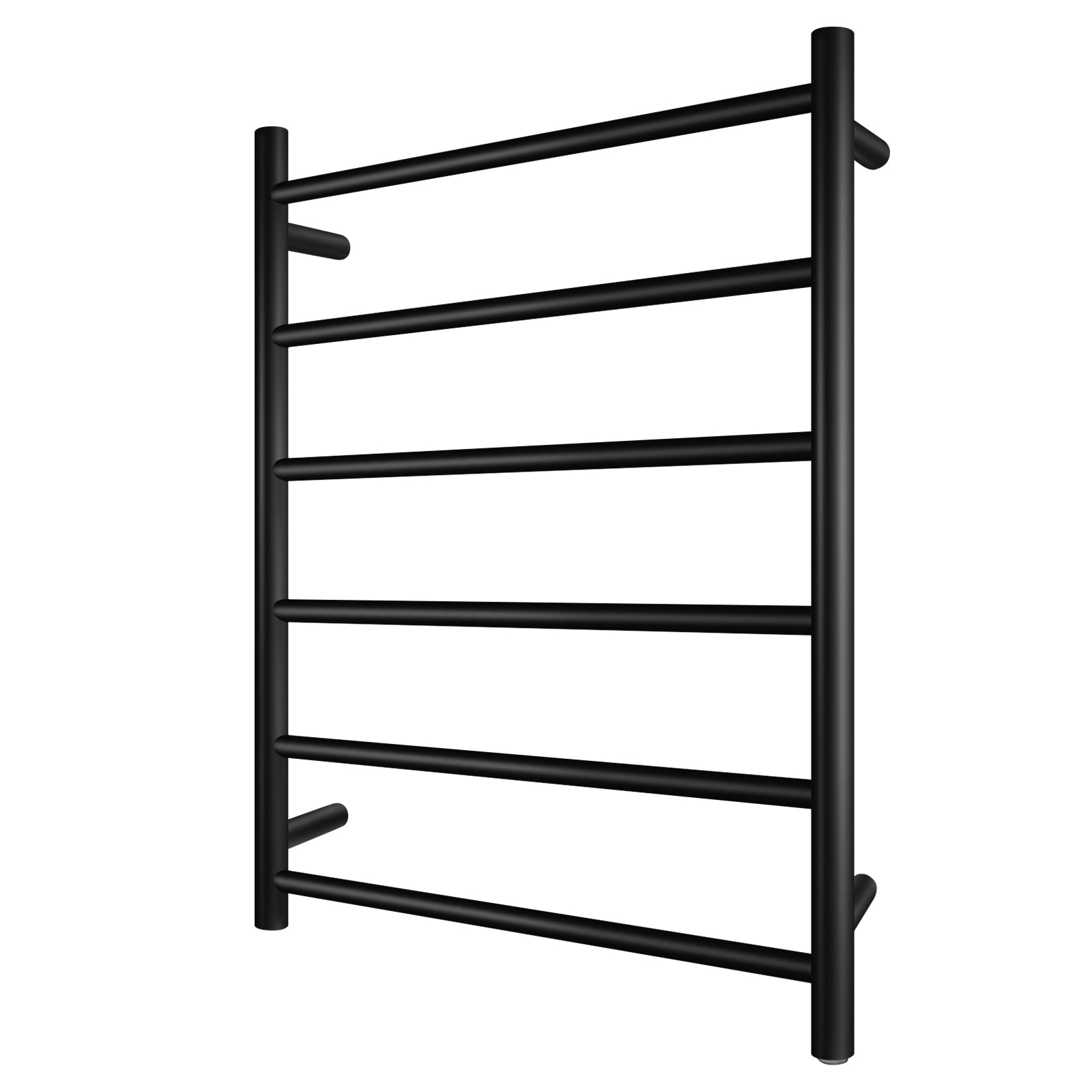 Add a touch of modern elegance to your bathroom with the Stainless Steel Heated Towel Rack featuring 6 Round Bars in Black. Keep your towels warm, dry, and organized. Shop now and upgrade your space!-Heated Towel Rail-Ezymall AU