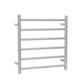 Load image into Gallery viewer, Keep your towels warm with the Stainless Steel Heated Towel Rack 6 Bars Round in Chrome Silver. Durable, stylish, and easy to install. Shop now!-Heated Towel Rail-Ezymall AU
