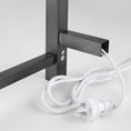 Load image into Gallery viewer, Add a touch of modern elegance to your bathroom with our Stainless Steel Heated Towel Rack featuring 6 square bars in gunmetal grey. Shop now at Ezymall Australia!-Heated Towel Rail-Ezymall AU
