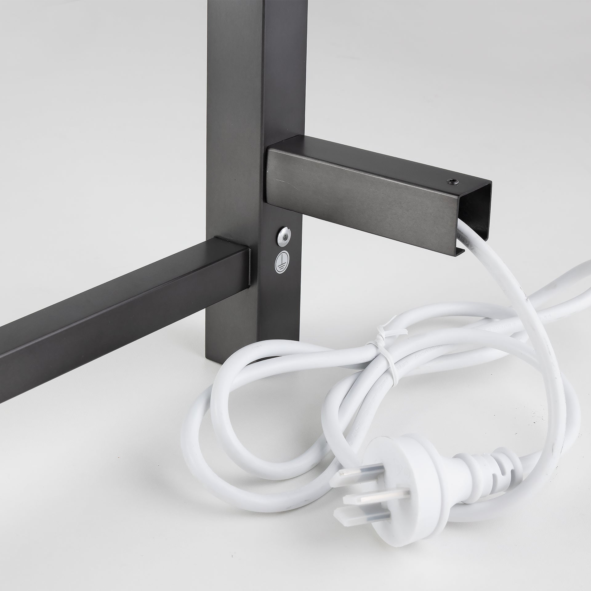 Add a touch of modern elegance to your bathroom with our Stainless Steel Heated Towel Rack featuring 6 square bars in gunmetal grey. Shop now at Ezymall Australia!-Heated Towel Rail-Ezymall AU
