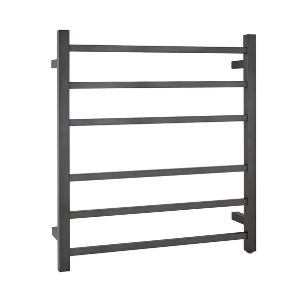 Add a touch of modern elegance to your bathroom with our Stainless Steel Heated Towel Rack featuring 6 square bars in gunmetal grey. Shop now at Ezymall Australia!-Heated Towel Rail-Ezymall AU