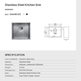 Load image into Gallery viewer, Upgrade your kitchen with this stainless steel round corner handmade single bowl kitchen sink (440*440*205mm) in gunmetal dark grey. Durable and stylish!-Kitchen Sink-Ezymall AU
