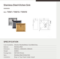 Load image into Gallery viewer, Upgrade your kitchen with this stainless steel round corner handmade single bowl kitchen sink (500*440*230mm) in chrome silver. Durable and stylish. Shop now!-Kitchen Sink-Ezymall AU
