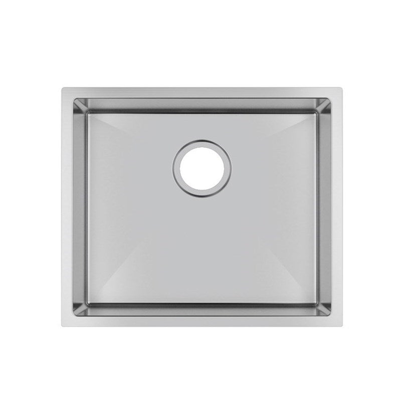 Upgrade your kitchen with our Stainless Steel Round Corner Handmade Single Bowl Kitchen Sink 510*440*230mm in Chrome Silver. Shop now at Ezymall Australia!-Kitchen Sink-Ezymall AU