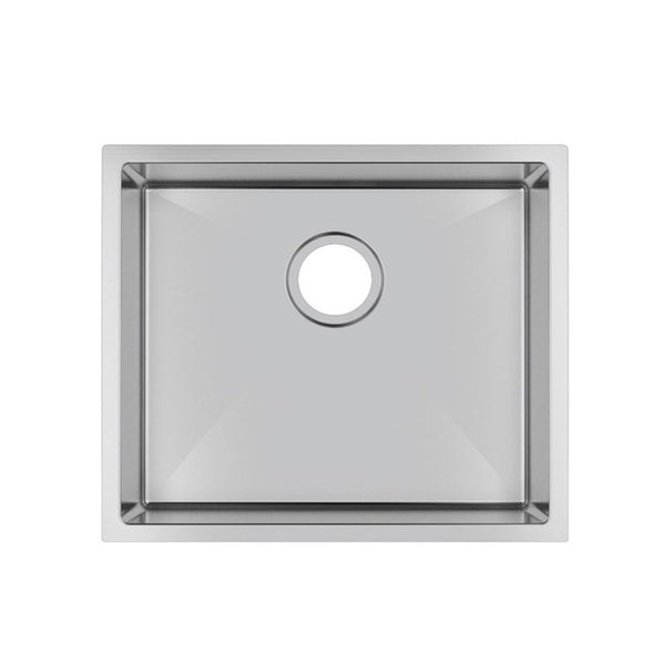Upgrade your kitchen with our Stainless Steel Round Corner Handmade Single Bowl Kitchen Sink 510*440*230mm in Chrome Silver. Shop now at Ezymall Australia!-Kitchen Sink-Ezymall AU
